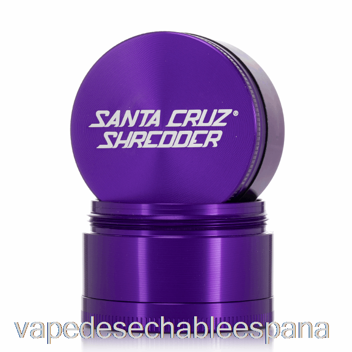 Trituradora Vape España Santa Cruz 2,2 Pulgadas Molinillo Mediano De 4 Piezas Morado (53 Mm)